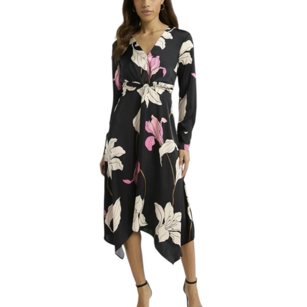 Sofia by Sofia Vergara Women’s Twist Front High Low Dress Lucid Dreams Size XXL